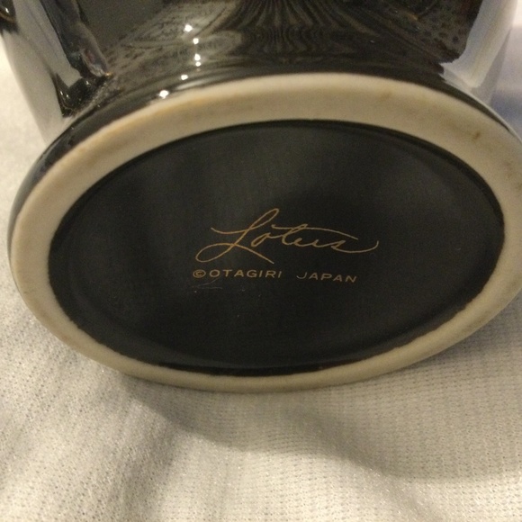 Vintage Otagiri brand, Lotus design set of lidded Ginger Jar and Cup - Picture 4 of 11